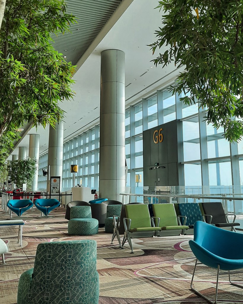 Boarding gate area of Singapore Changi Airport Terminal 4