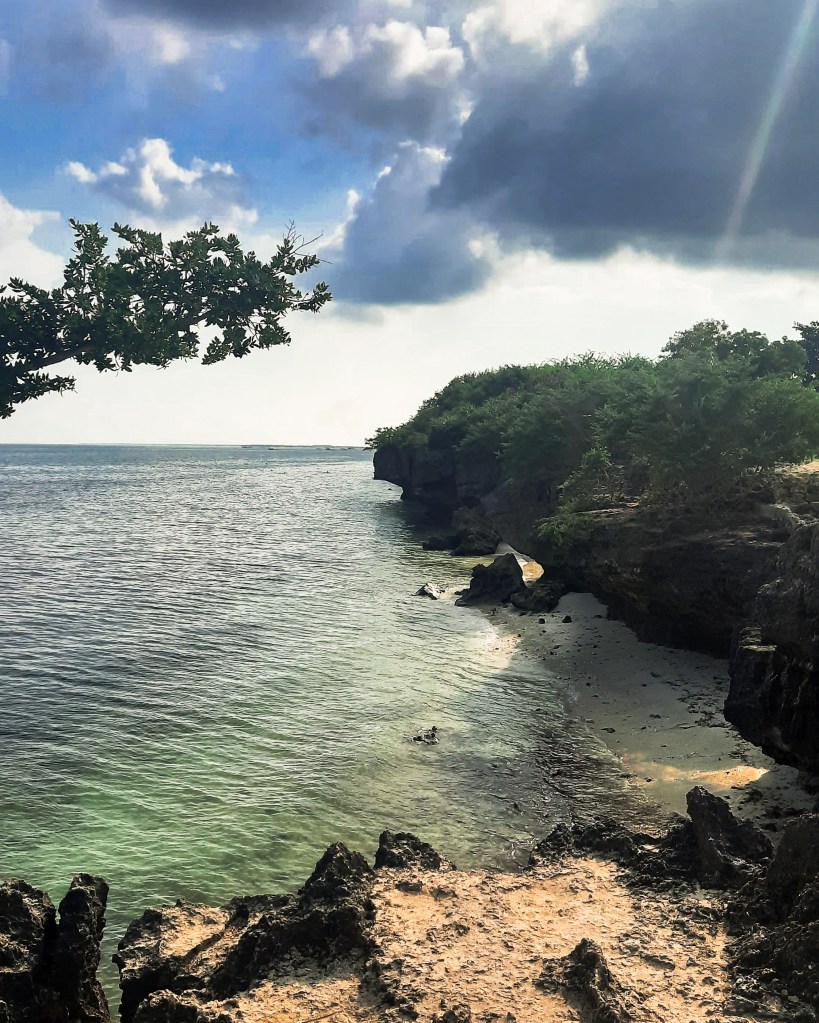 Coastal view from the cliff of The Ruins in Bantayan Island