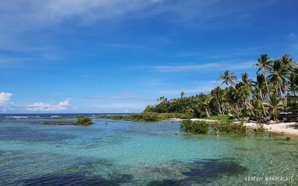 Shore view of Cloud 9 in Siargao Island