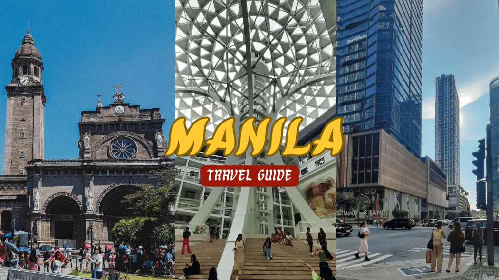 Collage of photos featuring Metro Manila's top tourist attractions