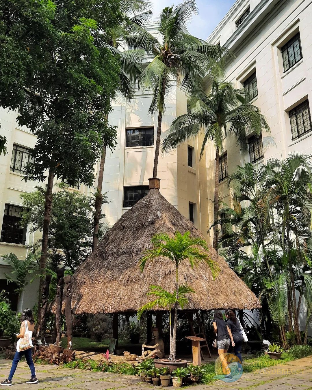 A replica of an Igorot house found in the courtyard of the National Museum of Anthropology