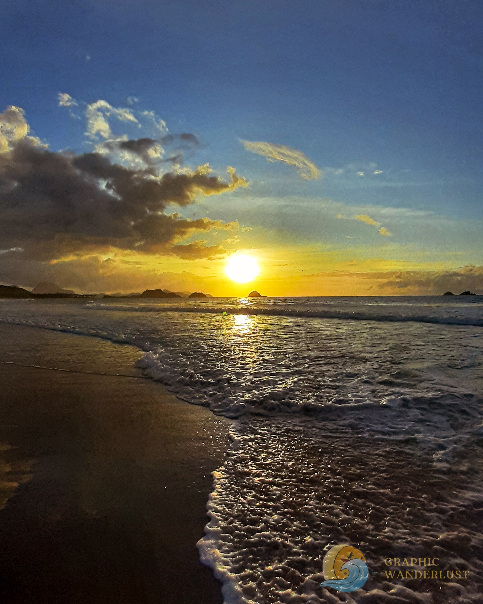 View of a sunset by the beach