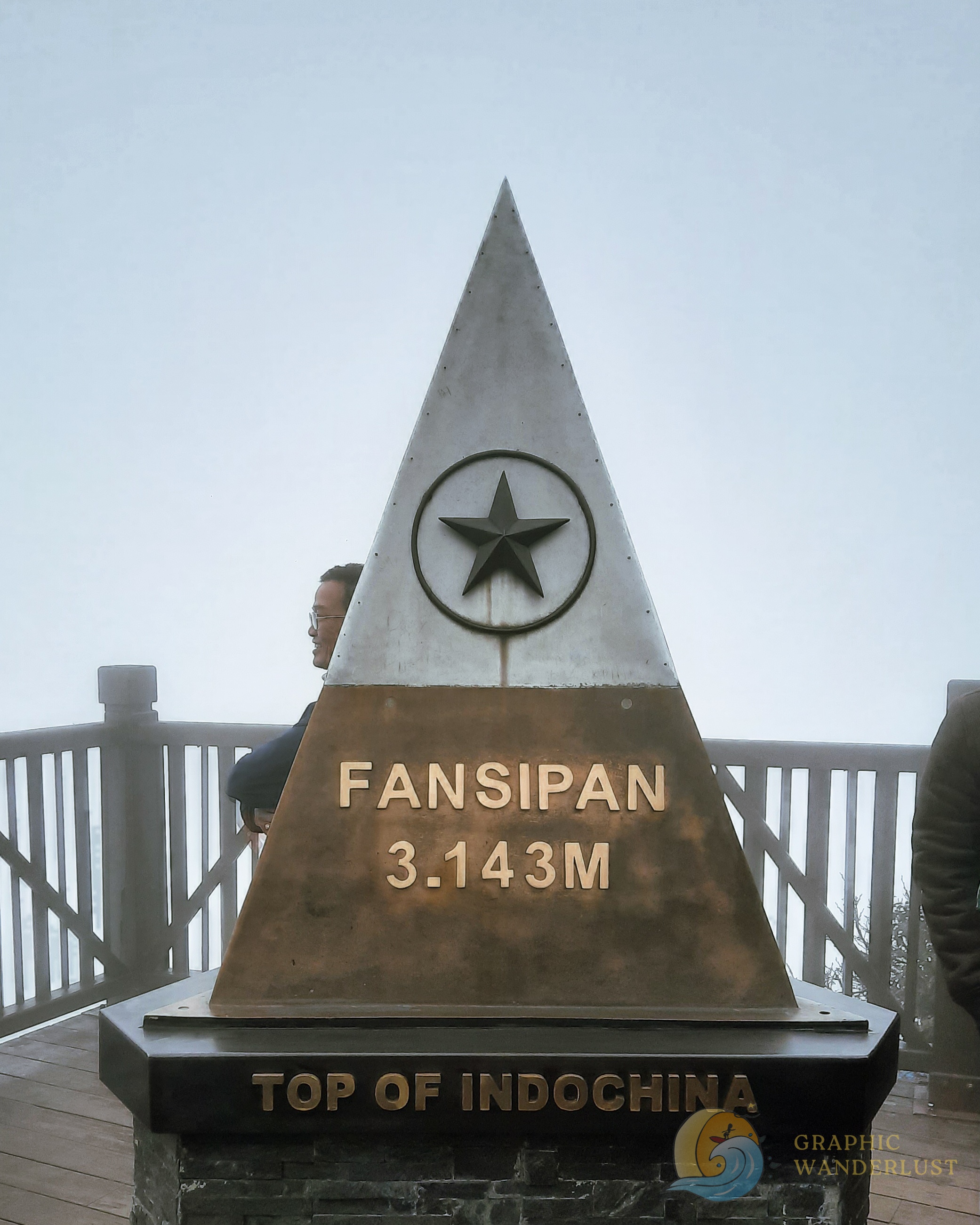 Triangular summit marker